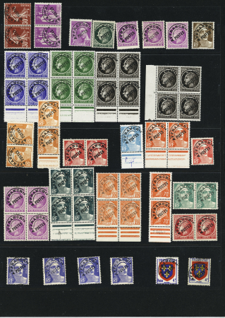 Collection très fournie de préoblitérés entre n°39