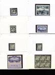 1859-1953, Stock sur petites cartes de "fin de catalogue"