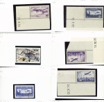 1859-1953, Stock sur petites cartes de "fin de catalogue"