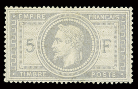 1863 Emission  Empire Lauré, joli stock sur cartes,