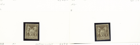 1876-1899 Emission Sage, très joli stock sur cartes, en