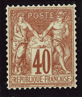 1876-1899 Emission Sage, très joli stock sur cartes, en