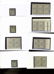 1876-1899 Emission Sage, très joli stock sur cartes, en