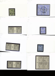 1876-1899 Emission Sage, très joli stock sur cartes, en