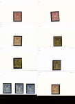1876-1899 Emission Sage, très joli stock sur cartes, en