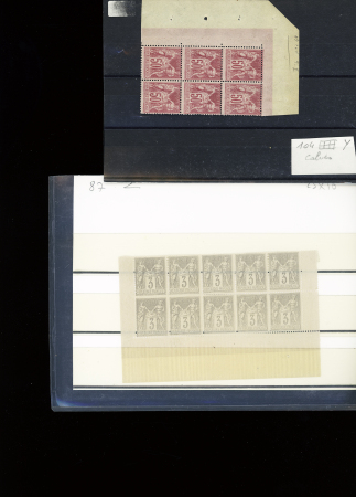 1876-1899 Emission Sage, très joli stock sur cartes, en