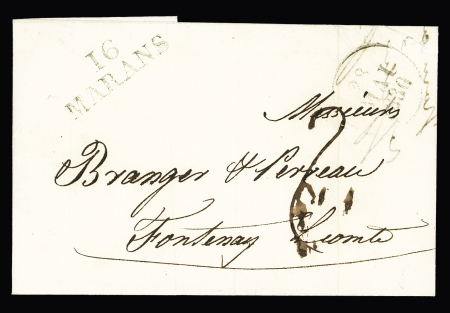 MP "16 Marans" (31 x 11,5 - 1830) ind 9. TB