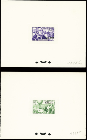 N° 325 et 333 épreuve de luxe et épreuve couleur