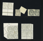 N°107 Blanc, 2 piquage oblique (sur gris et sur ardoise),
