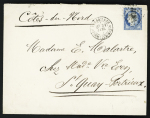 N°60A 25c bleu Type I obl. ASNA sur env. de Versailles