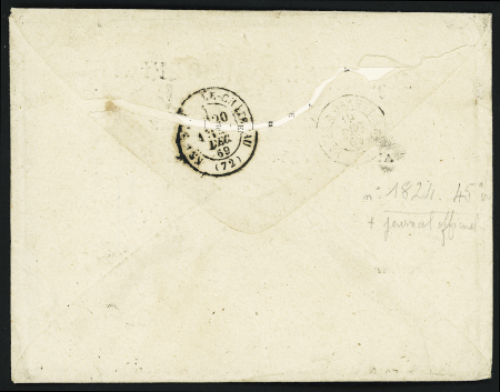 N°29B 20c Lauré, non oblitéré, sur enveloppe avec