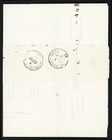 N°11 1c olive obl. càd Arras (Pas de Calais) 1861