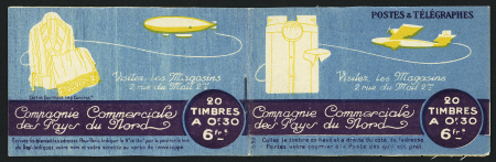 N°192-C5 carnet de 20 timbres 30c Semeuse SECOURS-MEUNIER-SECOURS-FLORENT, TB, plus n° 199-C46 carnet de 20 timbres 50c Semeuse TOURING-FLORENT-FLORENT-QUINZAINE PHILATELIQUE, TB