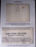 1828-1878, Collection sur la Taxation des imprimés sur +100 pages d'exposition, (la collection a été remaniée plusieurs fois et des pages changées), très bien expliquées, à