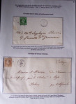 1828-1878, Collection sur la Taxation des imprimés sur +100 pages d'exposition, (la collection a été remaniée plusieurs fois et des pages changées), très bien expliquées, à