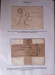 1828-1878, Collection sur la Taxation des imprimés sur +100 pages d'exposition, (la collection a été remaniée plusieurs fois et des pages changées), très bien expliquées, à