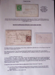 1828-1878, Collection sur la Taxation des imprimés sur +100 pages d'exposition, (la collection a été remaniée plusieurs fois et des pages changées), très bien expliquées, à