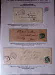 1828-1878, Collection sur la Taxation des imprimés sur +100 pages d'exposition, (la collection a été remaniée plusieurs fois et des pages changées), très bien expliquées, à