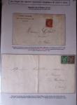 1828-1878, Collection sur la Taxation des imprimés sur +100 pages d'exposition, (la collection a été remaniée plusieurs fois et des pages changées), très bien expliquées, à