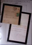 1828-1878, Collection sur la Taxation des imprimés sur +100 pages d'exposition, (la collection a été remaniée plusieurs fois et des pages changées), très bien expliquées, à