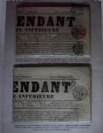 1828-1878, Collection sur la Taxation des imprimés sur +100 pages d'exposition, (la collection a été remaniée plusieurs fois et des pages changées), très bien expliquées, à