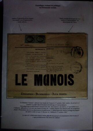 1828-1878, Collection sur la Taxation des imprimés sur +100 pages d'exposition, (la collection a été remaniée plusieurs fois et des pages changées), très bien expliquées, à