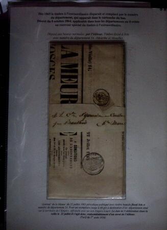 1828-1878, Collection sur la Taxation des imprimés sur +100 pages d'exposition, (la collection a été remaniée plusieurs fois et des pages changées), très bien expliquées, à
