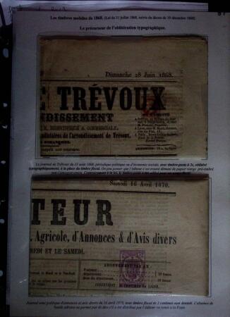 1828-1878, Collection sur la Taxation des imprimés sur +100 pages d'exposition, (la collection a été remaniée plusieurs fois et des pages changées), très bien expliquées, à