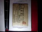 1828-1878, Collection sur la Taxation des imprimés sur +100 pages d'exposition, (la collection a été remaniée plusieurs fois et des pages changées), très bien expliquées, à