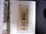 1828-1878, Collection sur la Taxation des imprimés sur +100 pages d'exposition, (la collection a été remaniée plusieurs fois et des pages changées), très bien expliquées, à