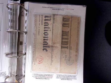 1828-1878, Collection sur la Taxation des imprimés sur +100 pages d'exposition, (la collection a été remaniée plusieurs fois et des pages changées), très bien expliquées, à