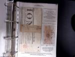 1828-1878, Collection sur la Taxation des imprimés sur +100 pages d'exposition, (la collection a été remaniée plusieurs fois et des pages changées), très bien expliquées, à