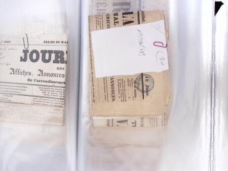 1828-1878, Collection sur la Taxation des imprimés sur +100 pages d'exposition, (la collection a été remaniée plusieurs fois et des pages changées), très bien expliquées, à