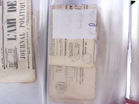 1828-1878, Collection sur la Taxation des imprimés sur +100 pages d'exposition, (la collection a été remaniée plusieurs fois et des pages changées), très bien expliquées, à