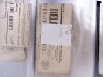 1828-1878, Collection sur la Taxation des imprimés sur +100 pages d'exposition, (la collection a été remaniée plusieurs fois et des pages changées), très bien expliquées, à