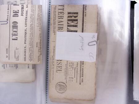 1828-1878, Collection sur la Taxation des imprimés sur +100 pages d'exposition, (la collection a été remaniée plusieurs fois et des pages changées), très bien expliquées, à