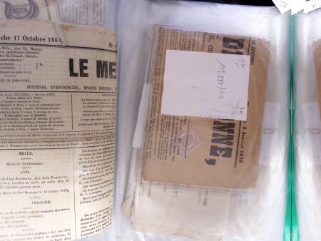 1828-1878, Collection sur la Taxation des imprimés sur +100 pages d'exposition, (la collection a été remaniée plusieurs fois et des pages changées), très bien expliquées, à