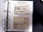 1828-1878, Collection sur la Taxation des imprimés sur +100 pages d'exposition, (la collection a été remaniée plusieurs fois et des pages changées), très bien expliquées, à
