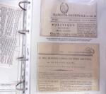 1828-1878, Collection sur la Taxation des imprimés sur +100 pages d'exposition, (la collection a été remaniée plusieurs fois et des pages changées), très bien expliquées, à