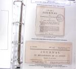 1828-1878, Collection sur la Taxation des imprimés sur +100 pages d'exposition, (la collection a été remaniée plusieurs fois et des pages changées), très bien expliquées, à