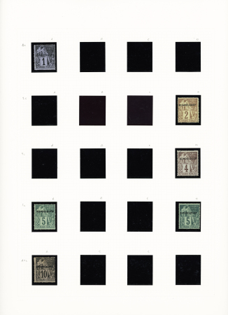 N°14a, 15aa, 15ca, 15d, 16d, 17a et d, 18a, 19b et c, 20ba, 21b et c, 22ca, neufs * (sauf 15aa, 19b et c et 21c obl.), TB