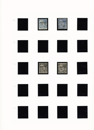 N°14a, 15aa, 15ca, 15d, 16d, 17a et d, 18a, 19b et c, 20ba, 21b et c, 22ca, neufs * (sauf 15aa, 19b et c et 21c obl.), TB