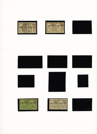 N°14a, 15aa, 15ca, 15d, 16d, 17a et d, 18a, 19b et c, 20ba, 21b et c, 22ca, neufs * (sauf 15aa, 19b et c et 21c obl.), TB