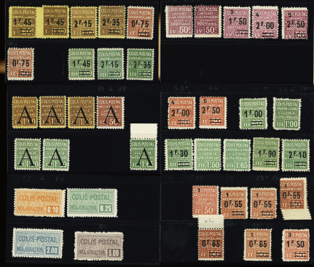 Collection de timbres pour colis postaux dont n°46,