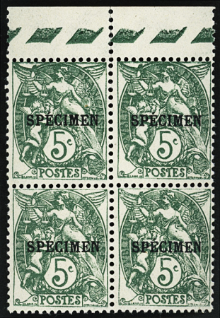 N°111-CI 1 (n°65a dans Maury) 5c vert type Blanc