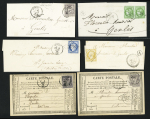 GENLIS 1840-1878, Lot de 18 lettres au départ de l'arrondissement