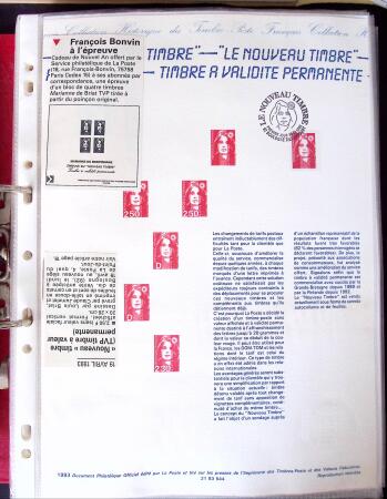 Collection de TVP Briat rouges plupart autocollants