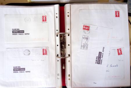 Collection de TVP Briat rouges plupart autocollants