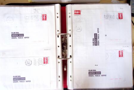 Collection de TVP Briat rouges plupart autocollants