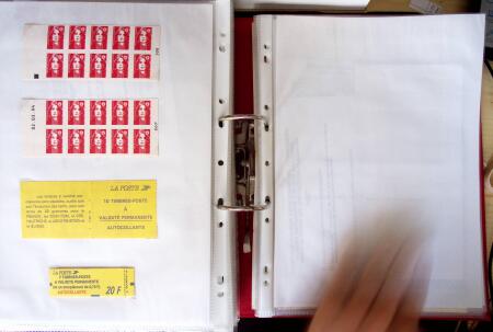 Collection de TVP Briat rouges plupart autocollants